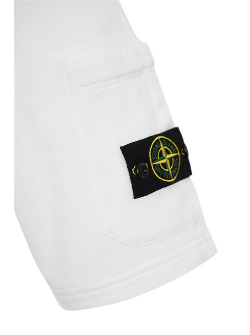 Bermuda 6200011 in cotone White STONE ISLAND | 6200011S0051V0001